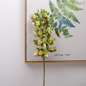 3D10 Ramo de Orquídeas Artificiales Pequeñas de Asia Oriental, 77cm de Altura, Simulación Realista, Decoraciones para Bodas y Hogar - Product Image 3