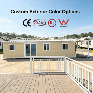 Casa Contenedor Expandible de 20 pies con Diseño de Techo Inclinado, <span class=keywords><strong>Exterior</strong></span> con Acabado de Madera Personalizado y Vidrio Panorámico para Glamping de Lujo - Product Image 2