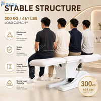 Fauteuil de soin du visage électrique de style hydraulique, lit de massage réglable pour salon de beauté