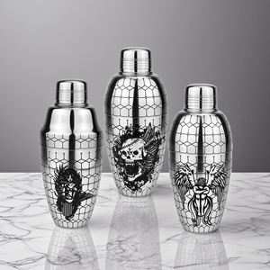 <span class=keywords><strong>Unique</strong></span> Tête de Crâne d'Ange Mélange Martini Secouant Bar Vin Whisky Barman Acier Inoxydable Style Britannique Gravé <span class=keywords><strong>Cocktail</strong></span> <span class=keywords><strong>Shaker</strong></span> - Product Image 1