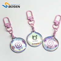 Individueller Marken-Kristall-Epoxy NFC RFID Schlüsselanhänger Passiver Proximity-Türschlossanhänger Google My Business NFC Bewertungs-Schlüsselanhänger Aufkleber