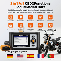 Herramienta de Diagnóstico y Lector de Códigos para Motocicletas ANCEL MT310 para BMW, Harley, Honda, Yamaha, Suzuki, Kawasaki con Funciones de Reinicio de Servicio