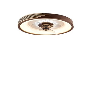 Ventilador de Techo con Luz, Estilo Moderno <span class=keywords><strong>2021</strong></span>, Lámpara de Madera de Nogal para Dormitorio, Comedor, Hogar - Product Image 5