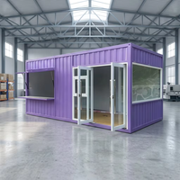 Magasin mobile en conteneur, salle d'activités pour appartement - Maison conteneur pliable au design contemporain avec garantie de 2 ans