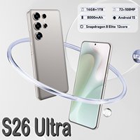 글로벌 버전 S26 울트라 5G 스마트 폰 16GB + 1TB 듀얼 SIM HD 108MP 후면 카메라 안드로이드 15 데카 코어 프랑스어 스페인어 영어