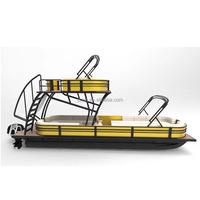 Meilleur bateau ponton à deux étages en aluminium en vente