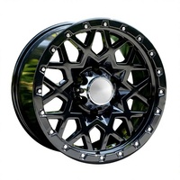 Nouvelles jantes en alliage d'aluminium forgé multi-rayons noir brillant 17-22 pouces, avec rivets simulés Beadlock, ET32-ET55, 6x139.7, pour Hilux
