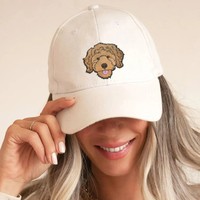 Dropshipping regalo Retro bordado Animal patrón gorra de béisbol mujer cabeza grande circunferencia pato lengua sombrero