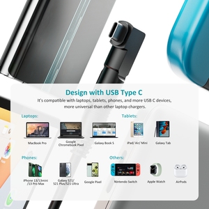 Chargeur universel pour ordinateur portable 90W, 16 embouts DC, adaptateur USB-C inclus, tension automatique pour HP Dell Lenovo Asus Acer Toshiba Samsung Fujitsu - Product Image 4