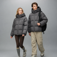 Veste matelassée personnalisée pour couple, 90% duvet de canard, parka épaisse pour femme, idéale pour l'hiver froid et le streetwear