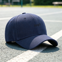 Casquettes de baseball en toile de coton imprimées en relief à 6 panneaux, personnalisées, de haute qualité, à la mode, avec trou pour queue de cheval, vente en gros