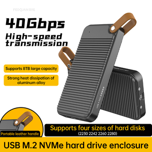 Produsen grosir cangkang aluminium USB 4.0 kotak Hard Drive portabel M.<span class=keywords><strong>2</strong></span> NVMe 40Gbps penutup Hard Drive - Product Image 2