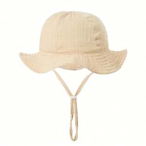 Nuevo Sombrero de Sol Estampado para Bebé y Niño Pequeño, Gorro de Pescador Flexible de Paja Ecológica con Diseño Casual para Viajes y Pesca, Venta al por Mayor - Product Image 6