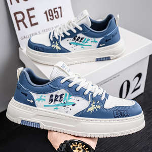 Zapatos deportivos de plataforma para hombre, con cordones, estilo casual, ligeros, antideslizantes, planos, para caminar. - Product Image 3