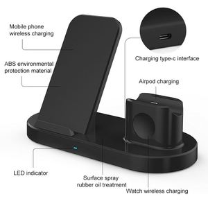 SC6-H10 Estación de Carga Inalámbrica Rápida de 10W, Soporte de Carga 3 en 1 en Oferta para Teléfonos Móviles, IWatch y Auriculares - Product Image 3
