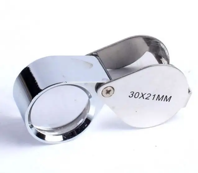 Cheap Price Supply 30x21mm Eye Loupe Loop Magnifier Jewelers Loup Magnifying Glasses