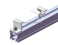 Rail solaire en aluminium en forme de G ART SIGN 6005-T5 anodisé avec système de verrouillage inférieur et boulons SUS304 pour support de montage PV trapézoïdal