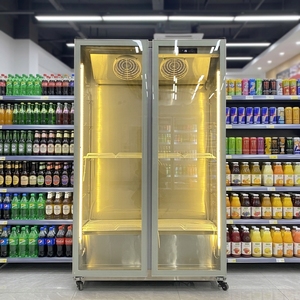 Réfrigérateur commercial vertical avec <span class=keywords><strong>porte</strong></span> vitrée pour boissons, idéal pour les magasins - Fournisseur direct usine - Product Image 2