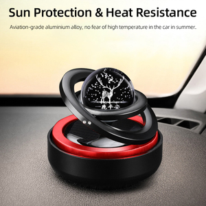 Bán Buôn Tùy Chỉnh Năng Lượng Mặt Trời Xoay Nước Hoa Xe Bán Buôn Nhôm Sao Bay Lên Nước Hoa Trang Trí Xe Khuếch Tán Làm Mát Không Khí - Product Image 4