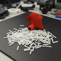 Granulés PA6 LGF30 résistants à l'usure, remplis de fibres de verre longues, pour moulage par injection, à module élevé et faible déformation, pour engrenages mécaniques