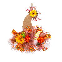 Guirlande de tournesols artificiels au design unique pour la décoration florale de la maison, à suspendre à la porte ou au mur de la cour