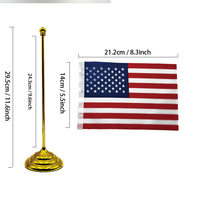 Drapeau mini Nobori à succès avec motif imprimé numériquement, mât en acrylique portable et étanche pour utilisation sur table de bureau