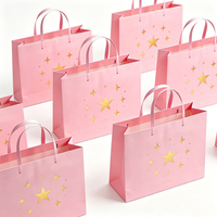 Sacs cadeaux personnalisés en papier kraft brun avec logo pour les petites entreprises, emballage de vente au détail, sacs de transport écologiques