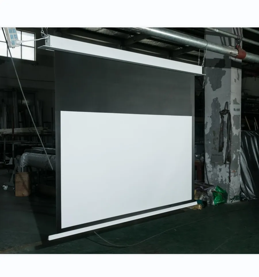 Electronic Projection Screen 72 100 120 Inch Top Quality Motorised Price Large Phone Motorized 4k Electric Projection Screen