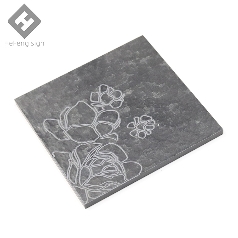 HeFeng лазерная резка алюминиевая Выгравированная металлическая вывеска металлическая декоративная стена