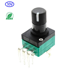 เครื่องขยายสัญญาณเสียงวิดีโอ, 1K 5K 10K 20K 50K โอห์ม RK097อัลฟา RV09 9มม. มีโพเทนชิโอมิเตอร์แบบหมุนมีจุดสีขาว - Product Image 2