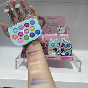 พาเลทอายแช<span class=keywords><strong>โด</strong></span>ว์กลิตเตอร์ 12 สี สำหรับเด็ก แต่งหน้าสไตล์เจ้าหญิงน่ารัก สำหรับการแสดง ผงเมทัลลิก ผิวมันวาว สีเข้ม - Product Image 5