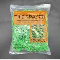 Tuiles en plastique rondes de 1/1,5/2/2,5/3,0 mm avec espaces, système de nivellement, boucle multifonctionnelle réutilisable, 100 pièces/sac