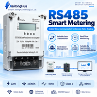 Meter Energi Dinding Satu Fasa RS485 Modbus RTU 230V Kwh Meter Layar LCD Pemantauan Untuk Kotak Distribusi Rumah Tangga