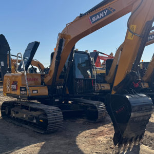 Excavadora de orugas Sany SY135C de alta potencia de excavación de 13 toneladas, excavadora doméstica con componentes principales de motor y bomba, a la venta desde China - Product Image 1