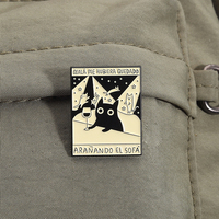Grappige Spaanse Alien Kat Email Pin Ontvoeren Een Mens Niet Kopen Broche Revers Badge Sieraden Cadeau Voor Kinderen Vrienden Groothandel