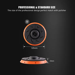 Plaque de support de <span class=keywords><strong>polisseuse</strong></span> DA professionnelle de haute qualité <span class=keywords><strong>SPTA</strong></span> BP505, taille 5 pouces, pour le detailing automobile, <span class=keywords><strong>polisseuse</strong></span> à double action - Product Image 2