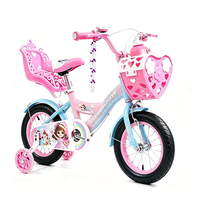 Vélo pour filles de 2 à 7 ans, magnifique vélo princesse pour enfants, léger et facile à conduire, avec roues d'apprentissage