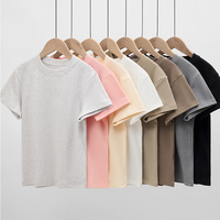 T-shirts Courts Personnalisés pour Femme en Coton Élasthanne, Coupe Ajustée, Manches Courtes Style Y2K