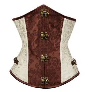 Steampunk 고딕 슬리밍 Shapewear 스틸 본드 Underbust 허리 Cincher 코르셋