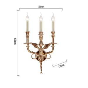 Customizable French Style Classic Antique Brass Angel <strong>Candle</strong> <strong>Wall</strong> <strong>Lights</strong> Indoor - Product Image 5