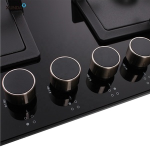 Xunda Fabricant Vente en gros de verres ménagers Table de cuisson à gaz 4 brûleurs Cuisine Cuisinière à gaz Cuisinière Plaques de cuisson - Product Image 6