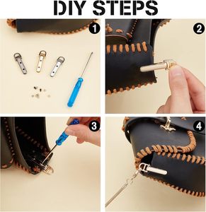 Sets Metal Purse Suspension Clasp Colors DIY Purse Making Hardware D <b>Ring</b> Side <b>Clip</b> Buckles With Screws Chain Strap Lanyard Clas - Product Image 3