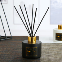 Bouteille de diffuseur en verre pour la décoration de la maison, personnalisée, noir, blanc mat, 50ml, 100ml, 150ml