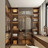 Armoire de chambre professionnelle d'usine, dressing ouvert moderne, armoire de chambre