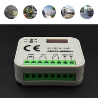 Récepteur universel pour porte de garage Récepteur RX-MULTI 9-30V 8 Dip Switch Multi Brand Controller for 300MHz-868MHz Gate Remote Control