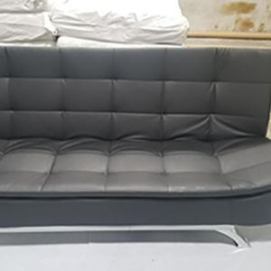 Canapé-lit moderne en cuir PU pour petit salon de bureau, canapé-lit pliable en tissu technologique pour la maison - Product Image 2