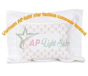 Almohada de masaje suave bordada de alta calidad de tamaño personalizado estilo cuadrado liso con logotipo para hoteles-Producto n. ° 3 - Product Image 5