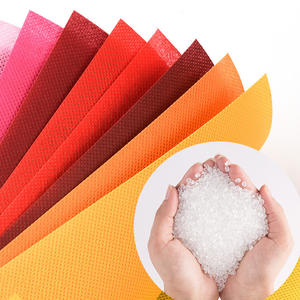 Tela no tejida Spunbonded Spun Bond Tela no tejida Rollo Muestra gratis Pp DOT Xiamen Port <span class=keywords><strong>Goteo</strong></span> Plástico 100% PP Vitamina C teñida - Product Image 3