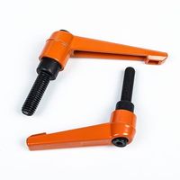 Levier de serrage réglable industriel Orange 10.9 Grade M8 M10, mâle/femelle