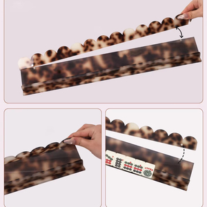 Support de Luxe Portable 2-en-1 en Acrylique pour Tuiles de Mahjong avec Poussoir Intégré, Étagère de Table Moderne pour Quatre Joueurs - Product Image 2